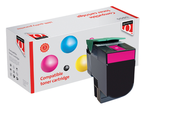 Tonercartridge Quantore alternatief tbv Lexmark C544X2MG rood afbeelding
