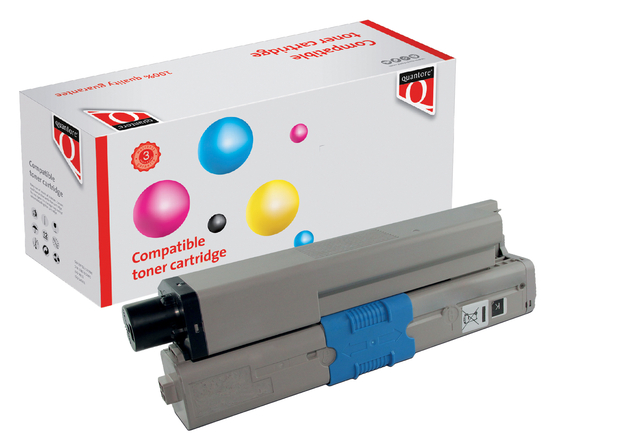 Toner Quantore alternatief tbv Oki 46490608 zwart afbeelding