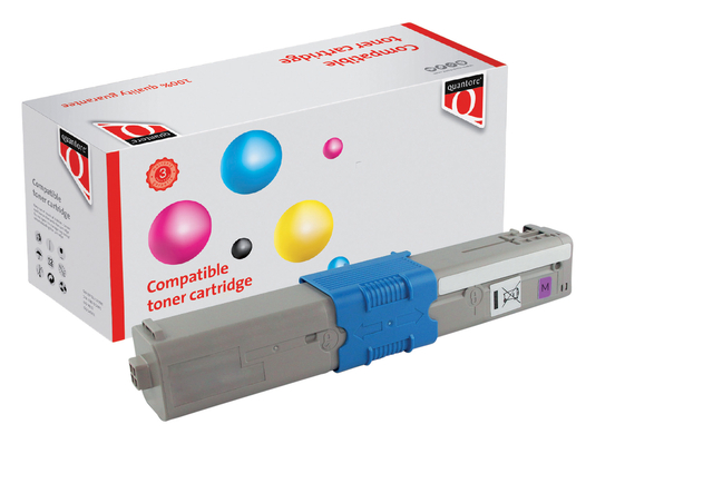 Toner Quantore alternatief tbv Oki 44973510 rood afbeelding