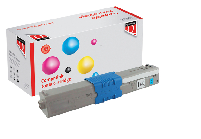 Toner Quantore alternatief tbv Oki 46508711 blauw afbeelding