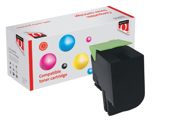 Tonercartridge Quantore alternatief tbv Lexmark 24B6011 zwart afbeelding