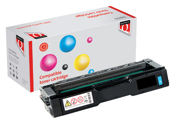 Toner Quantore alternatief tbv Ricoh 407900 blauw afbeelding