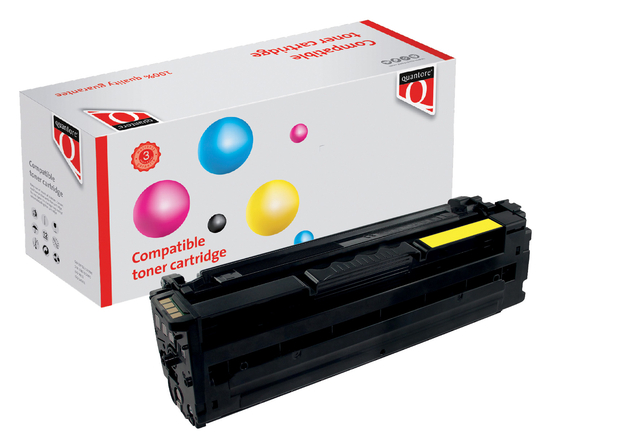 Toner Quantore alternatief tbv Oki 46508709 geel afbeelding