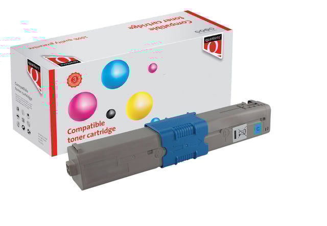Toner Quantore alternatief tbv Oki 44844507 blauw afbeelding