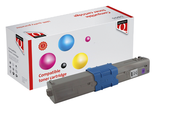 Toner Quantore alternatief tbv Oki 46471102 rood afbeelding