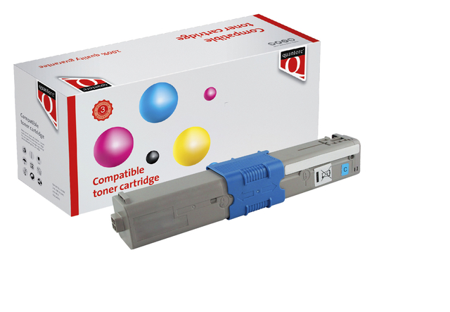 Toner Quantore alternatief tbv Oki 46507615 blauw afbeelding