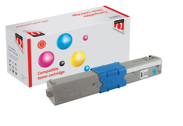 Toner Quantore alternatief tbv Oki 44973511 blauw afbeelding