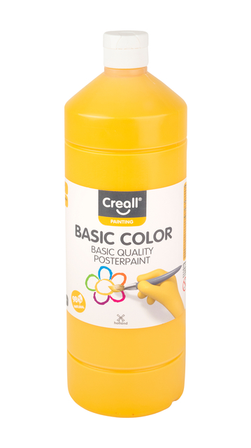 Plakkaatverf Creall basic donkergeel 1000ml afbeelding