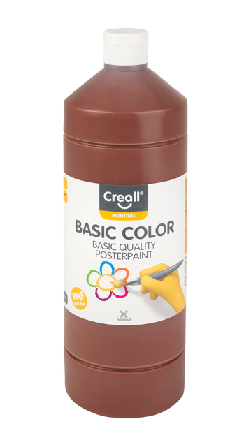 Plakkaatverf Creall basic donkerbruin 1000ml afbeelding