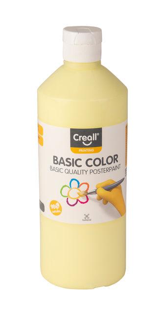 Plakkaatverf Creall basic pastel geel 500ml afbeelding
