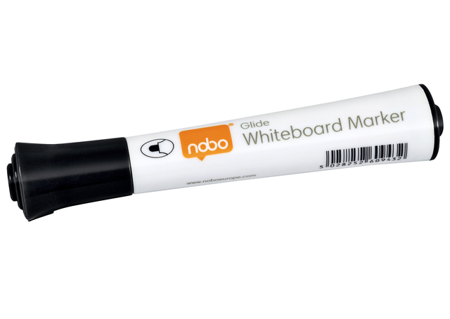 Whiteboardmarker Nobo Glide rond zwart 2mm afbeelding