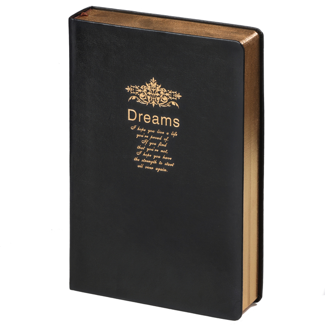 Notitieboek Kalpa Dreams 214x145x40mm blanco zwart afbeelding