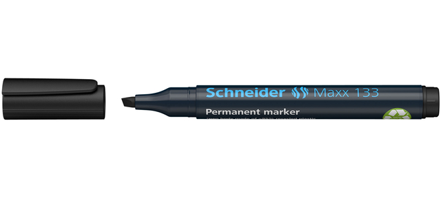 Permanent marker Schneider Maxx 133 schuin 1-4mm zwart afbeelding