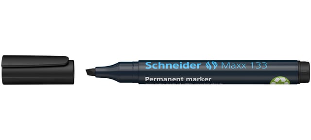 Viltstift Schneider Maxx 133 schuin 1-4mm zwart afbeelding