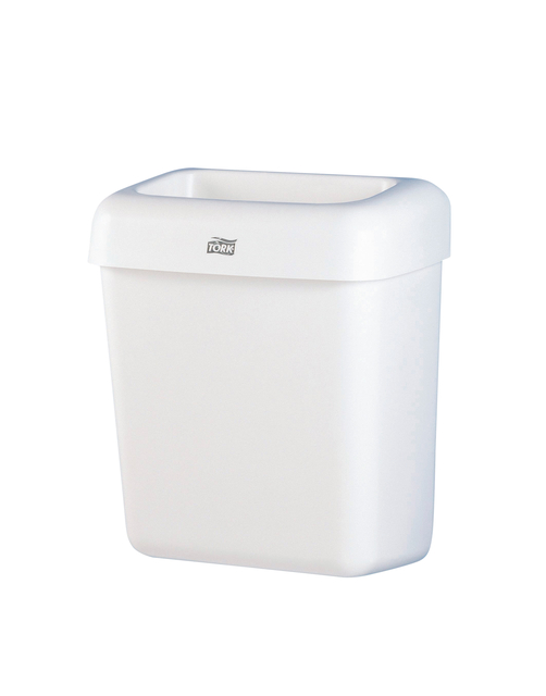 Afvalbak Tork B2 open inworp 20 liter wit 226100 afbeelding