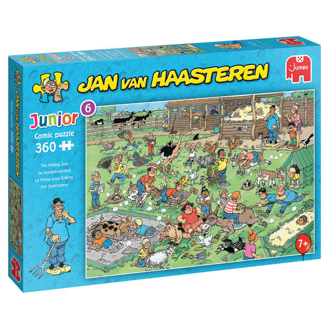Puzzel Jan van Haasteren Junior De Kinderboerderij 360 stukjes afbeelding