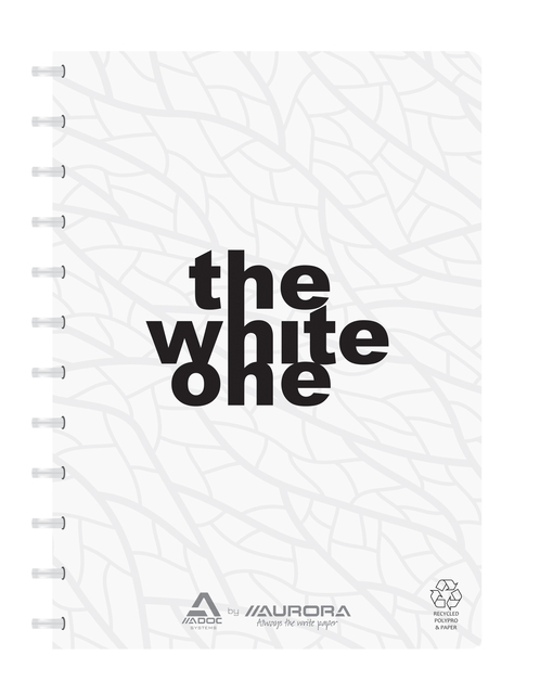 Schrift Adoc Recycled A4 blanco 144 pagina&apos;s 80gr wit afbeelding