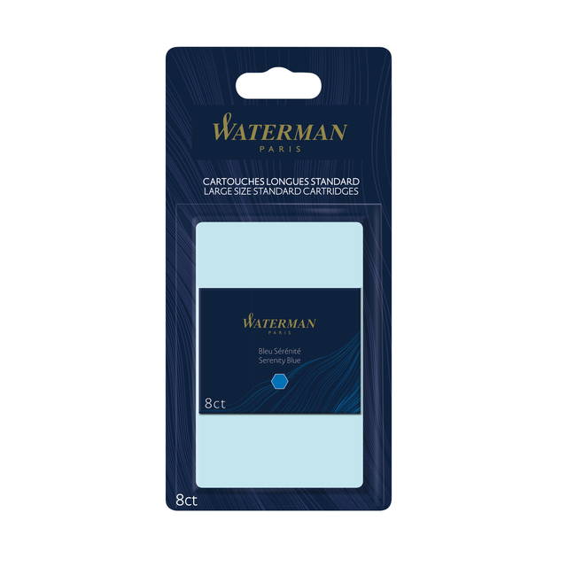 Inktpatroon Waterman internationaal Florida blauw blister à 8 stuks afbeelding