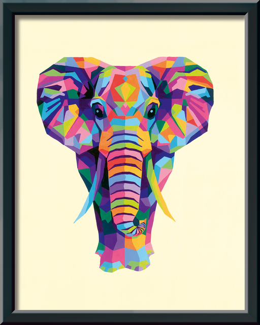 Schilderen op nummer Ravensburger Bonte olifant — Foto 2 van 2