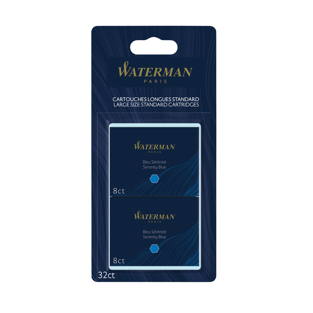 Inktpatroon Waterman internationaal Florida blauw blister à 10 stuks afbeelding