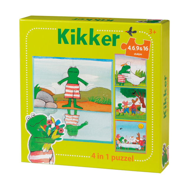 Puzzel De Wereld van Kikker 4 in 1 afbeelding