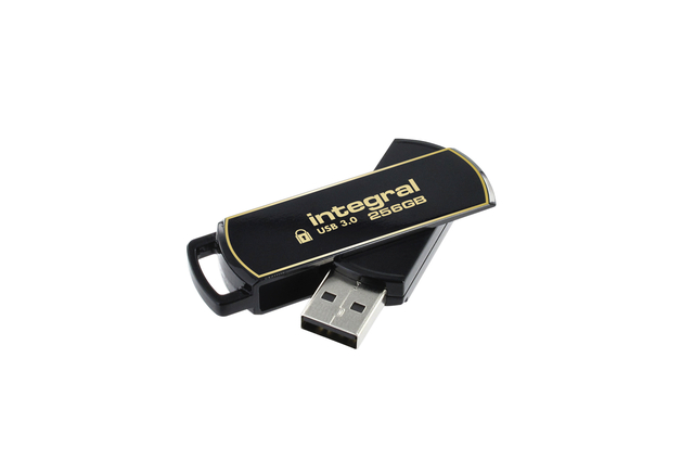 USB-stick Integral 3.0 Secure 360 256GB zwart afbeelding