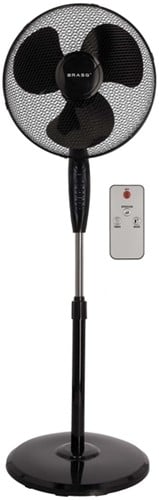 Statiefventilator BRASQ met remote Ø 40cm zwart