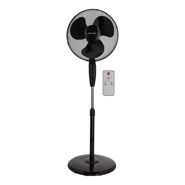 Statiefventilator BRASQ met remote Ø 40cm zwart afbeelding