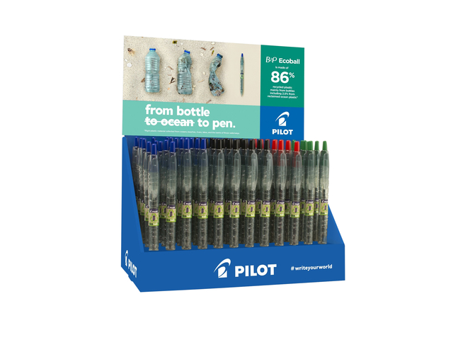Balpen PILOT Begreen B2P EcoBall medium assorti afbeelding