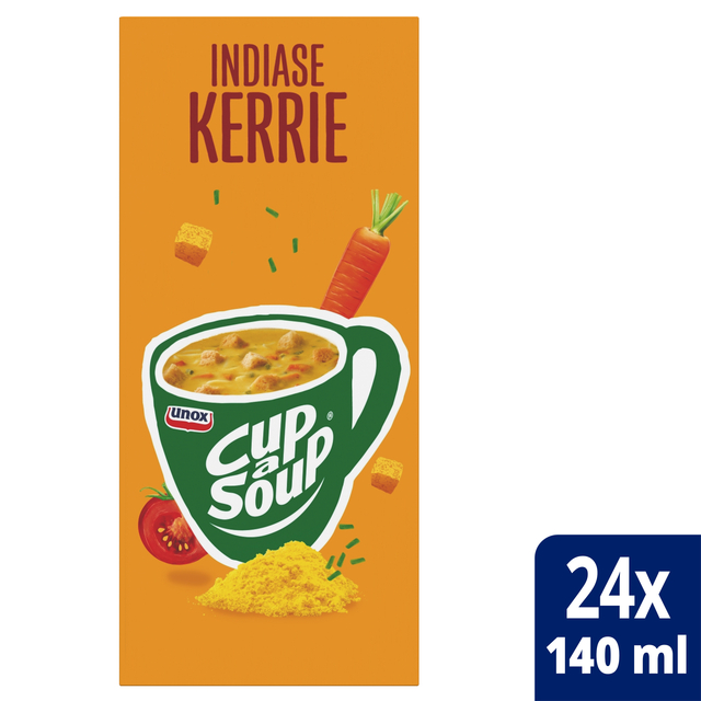 Cup-a-Soup Unox Indiase kerrie 24x140ml afbeelding