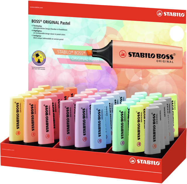 Markeerstift STABILO BOSS Original 70/45 pastel assorti afbeelding