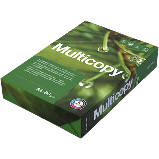 Kopieerpapier Multicopy A4 80gr 4-gaats wit 500 vel afbeelding
