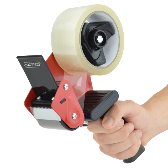 Verpakkingstape dispenser Rapesco Germ-Savvy 960 antibacterieel zwart — Foto 2 van 2