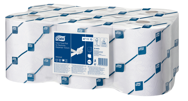 Handdoekrol Tork H12 Advanced 2-laags 143m wit 471113 afbeelding