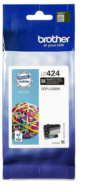 Inktcartridge Brother LC-424BK zwart afbeelding