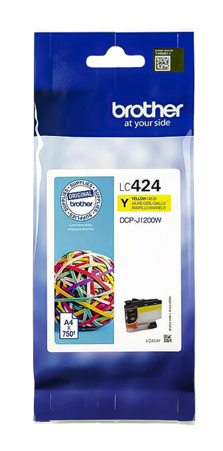 Inktcartridge Brother LC-424Y geel afbeelding