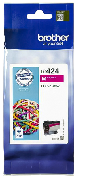 Inktcartridge Brother LC-424M rood afbeelding