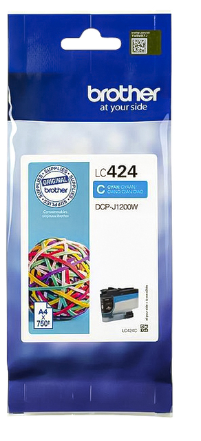 Inktcartridge Brother LC-424C blauw afbeelding