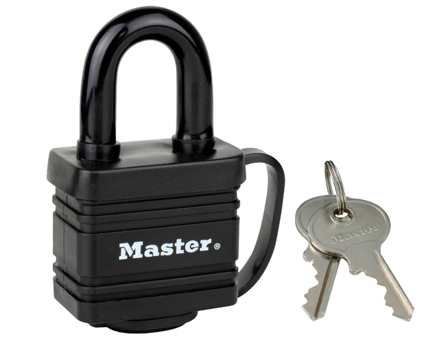 Hangslot MasterLock stiftcilinder gelamineerd staal 40mm afbeelding
