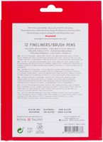 Duotip Bruynzeel Expression fineliner en brushpen assorti 12 stuks-2