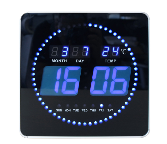 Wandklok Unilux Flo led 28cmx28cm afbeelding