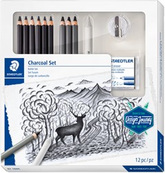 Houtskoolpotloodset Staedtler Design Journey 12-delig