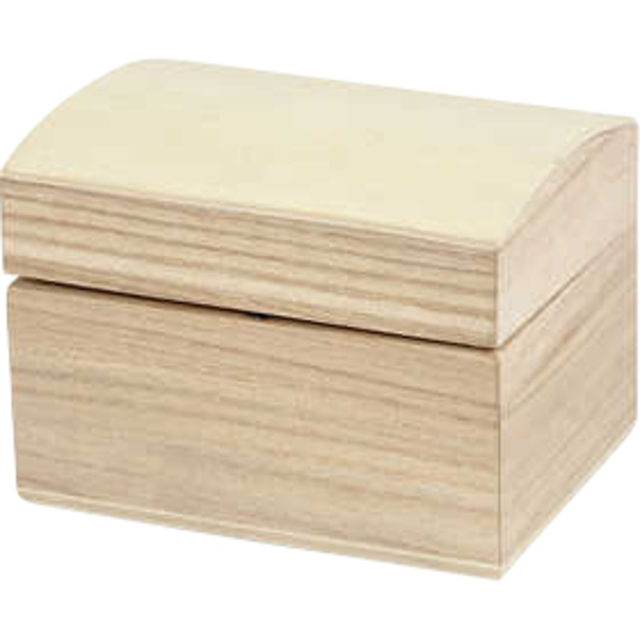 Schatkist Creativ Company 8x6x4.5cm hout afbeelding