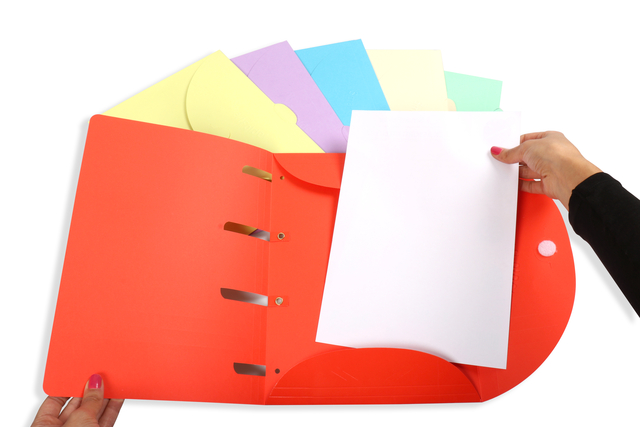 Smartfolder geperforeerde opbergmappen A4 assorti 6 stuks — Foto 2 van 2