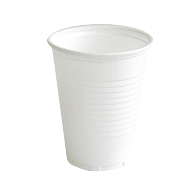 Beker IEZZY 180ml Ø70mm plastic 100 stuks wit afbeelding
