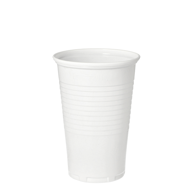 Beker IEZZY 200ml Ø70mm PP 100 stuks wit afbeelding