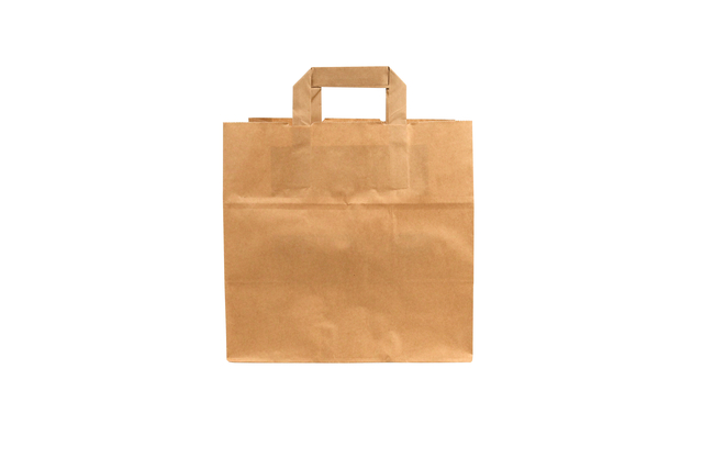 Tas IEZZY kraft papier 26x17x25cm (bxdxh) bruin 250 stuks afbeelding