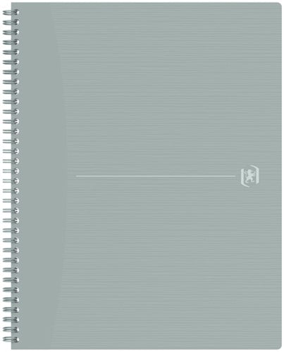 Spiraalblok Oxford Origin A4+ lijn 140 pagina's 80gr grijs