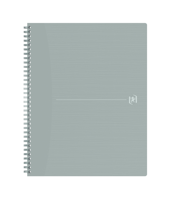 Spiraalblok Oxford Origin A4+ lijn 140 pagina&apos;s 80gr grijs afbeelding