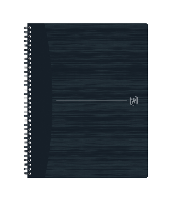 Spiraalblok Oxford Origin A4+ lijn 140 pagina&apos;s 80gr zwart afbeelding
